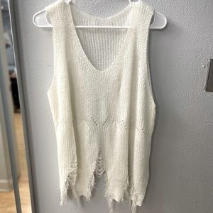 Free People knit boho tank
